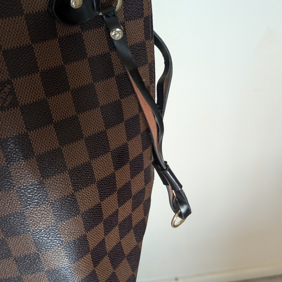 Louis Vuitton Neverfull MM Damier Ebene -Red Interior -Bag tote - Picture 6 of 16